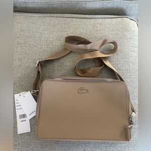 Lacoste beige women’s crossbody purse